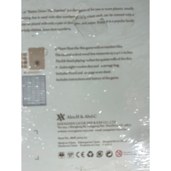 Shut The Box Board Game New Sealed - Picture 4 of 4